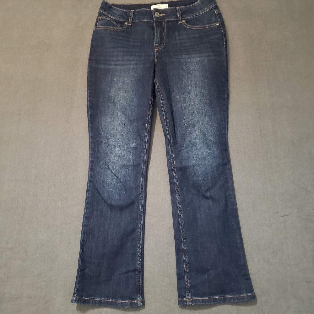 Maurices M Jeans Classic Slim‎ Boot Jeans Womens 8 Short Dark Wash Mid Rise
